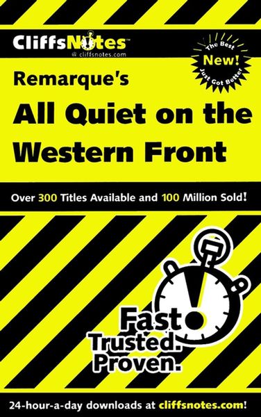 Produktbild: CliffsNotes on Remarque's All Quiet on the Western Front
