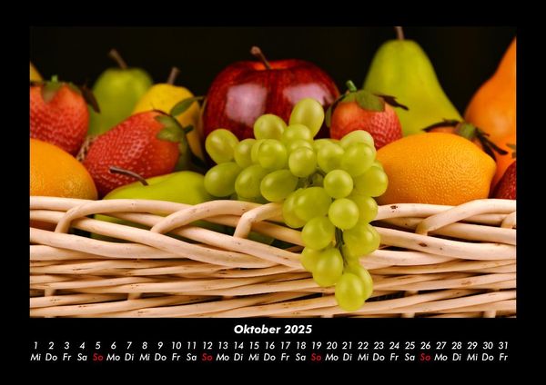 Produktbild: Obstkalender 2025 Fotokalender DIN A3