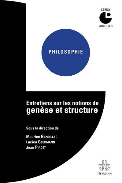 Produktbild: Entretiens sur les notions de gen&egrave;se et structure