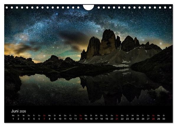 Produktbild: Sternensucher - Landschaft unter Sternen (Wandkalender 2026 DIN A4 quer), CALVENDO Monatskalender