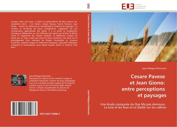 Produktbild: Cesare Pavese et Jean Giono: entre perceptions et paysages