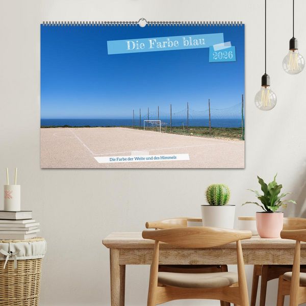 Produktbild: Die Farbe blau - Die Farbe der Weite und des Himmels (Wandkalender 2026 DIN A2 quer), CALVENDO Monatskalender