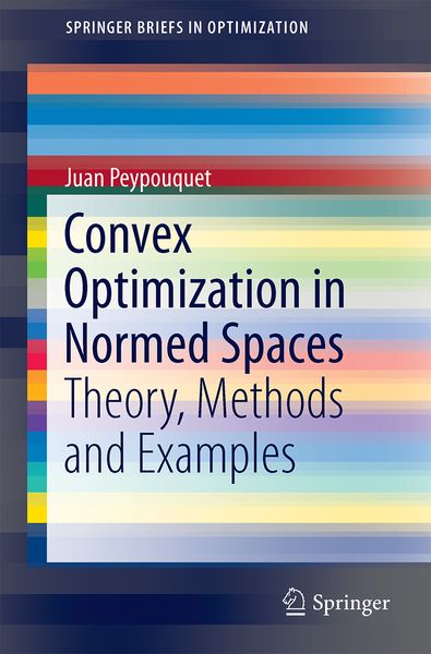 Produktbild: Convex Optimization in Normed Spaces