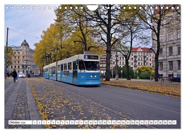 Produktbild: Die G&ouml;teborger Stra&szlig;enbahn (Wandkalender 2026 DIN A4 quer), CALVENDO Monatskalender