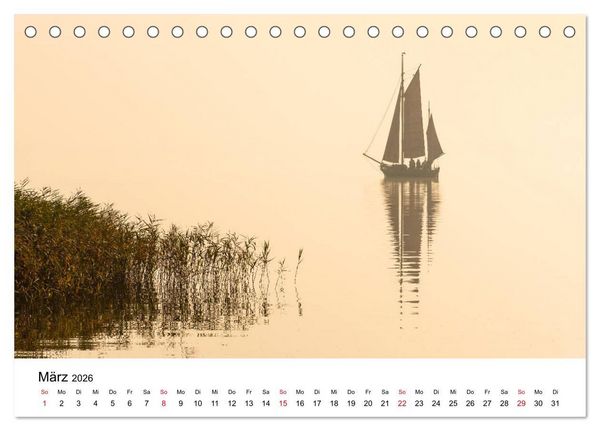 Produktbild: Fischland-Dar&szlig; - Stimmungsvolle Augenblicke (Tischkalender 2026 DIN A5 quer), CALVENDO Monatskalender