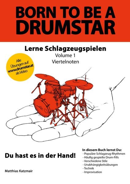 Produktbild: Born to be a DRUMSTAR - Lerne Schlagzeugspielen