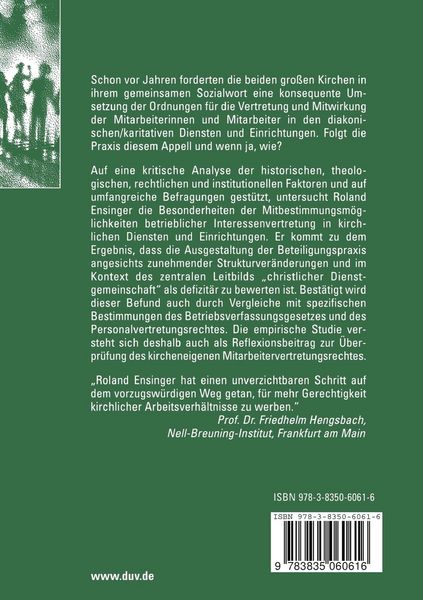 Produktbild: Betriebliche Mitbestimmung in Kirche und Diakonie