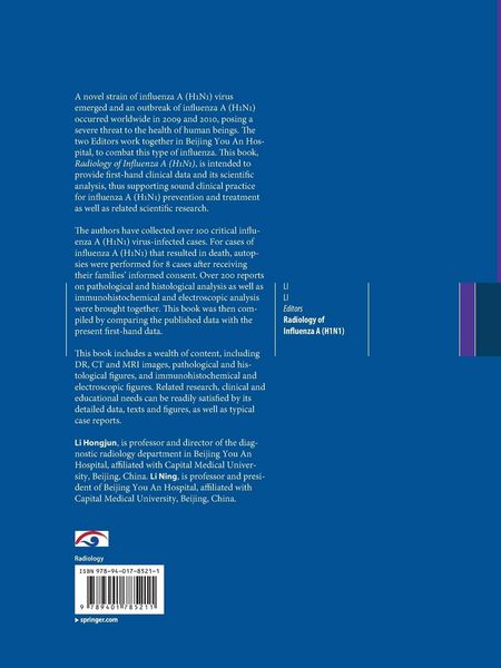 Produktbild: Radiology of Influenza A (H1N1)