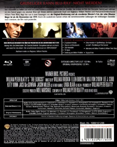 Produktbild: Der Exorzist - Die neue Fassung - Kinofassung + Extended Director's Cut [SE] [2 BRs]