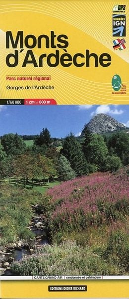 Libris Wanderkarte 11. Monts d'Ardèche 1 : 60 000, Karte von , Éditions Libris, 978-2-7234-7674-4
