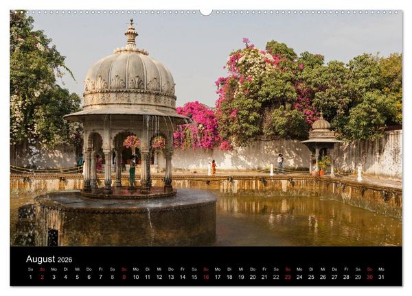 Produktbild: Indien, vom Taj Mahal zur W&uuml;ste Thar (Wandkalender 2026 DIN A2 quer), CALVENDO Monatskalender