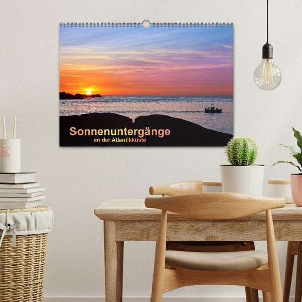 Produktbild: Sonnenunterg&auml;nge an der Atlantikk&uuml;ste (Wandkalender 2026 DIN A3 quer), CALVENDO Monatskalender