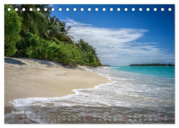 Produktbild: Malediven Impressionen aus dem Paradies (Tischkalender 2026 DIN A5 quer), CALVENDO Monatskalender
