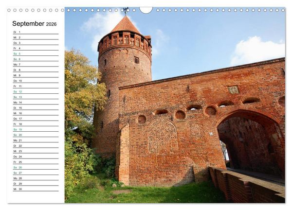Produktbild: Tangerm&uuml;nde - Fachwerk- und Backsteinbauten-Stadt an der Elbe (Wandkalender 2026 DIN A3 quer), CALVENDO Monatskalender