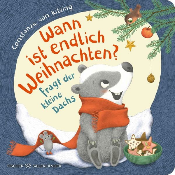 Produktbild: "Wann ist endlich Weihnachten?", fragt der kleine Dachs (Weihnachtsbuch)