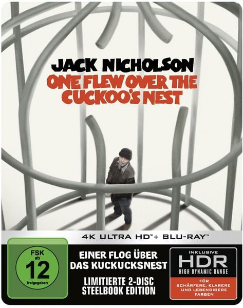 Produktbild: Einer flog &uuml;ber das Kuckucksnest (Limitiertes Steelbook, 4K-UHD+Blu-ray)