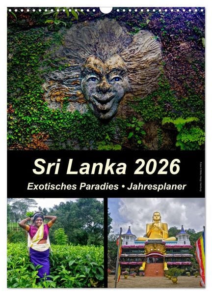 Produktbild: Sri Lanka 2026 - Exotisches Paradies - Jahresplaner (Wandkalender 2026 DIN A3 hoch), CALVENDO Monatskalender