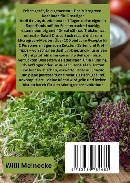 Produktbild: Das Microgreen-Kochbuch f&uuml;r Einsteiger