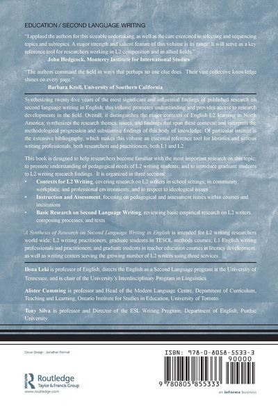 Produktbild: A Synthesis of Research on Second Language Writing in English