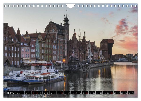 Produktbild: Ein Wochenende in Danzig (Wandkalender 2026 DIN A4 quer), CALVENDO Monatskalender