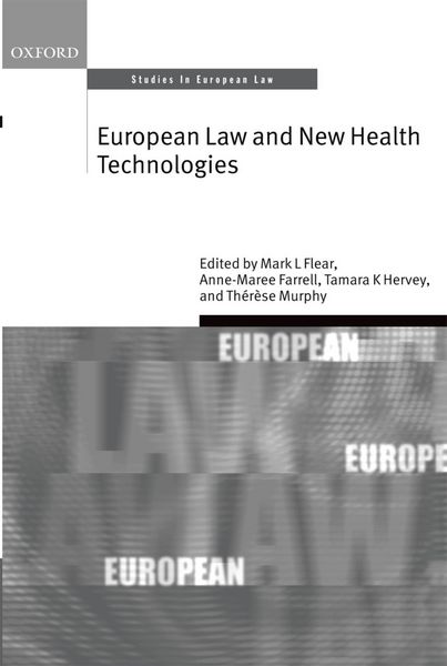 Produktbild: European Law and New Health Technologies