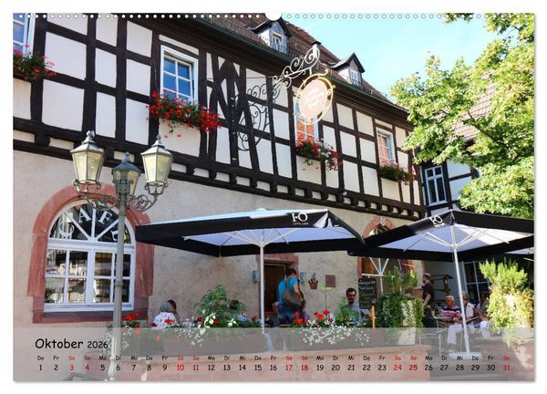 Produktbild: Fachwerkromantik in Hofheim am Taunus (Wandkalender 2026 DIN A2 quer), CALVENDO Monatskalender