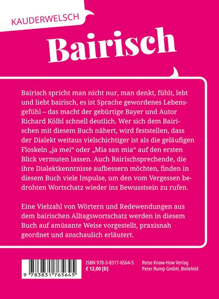 Produktbild: Reise Know-How Sprachf&uuml;hrer Bairisch - das echte Hochdeutsch