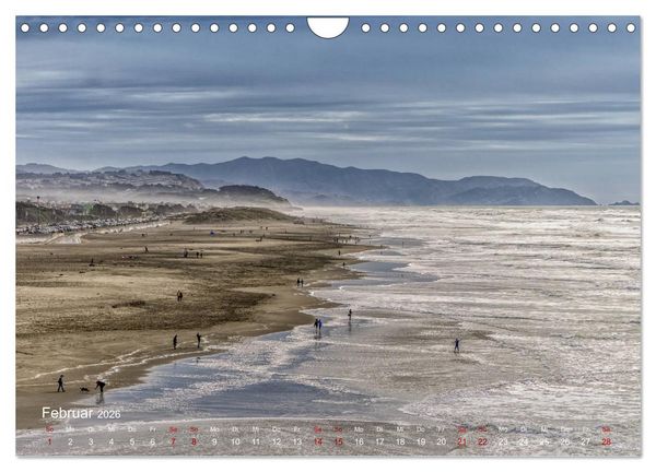 Produktbild: Traumstra&szlig;e Kaliforniens - California Highway No.1 (Wandkalender 2026 DIN A4 quer), CALVENDO Monatskalender