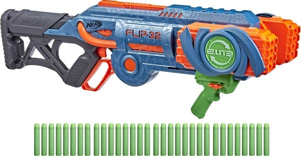 Produktbild: Hasbro F2553EU4 - Nerf Elite 2.0 Flipshots Flip-32 Blaster mit 32 Darts