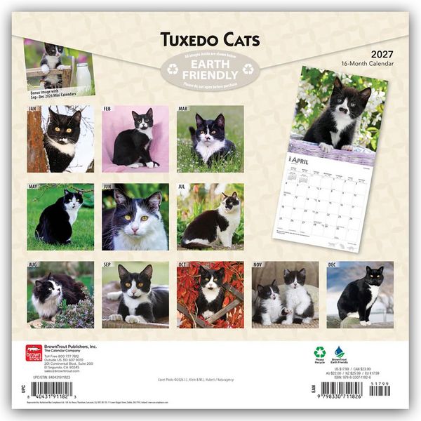 Produktbild: Tuxedo Cats &ndash; Tuxedo Katzen 2027 &ndash; 16-Monatskalender