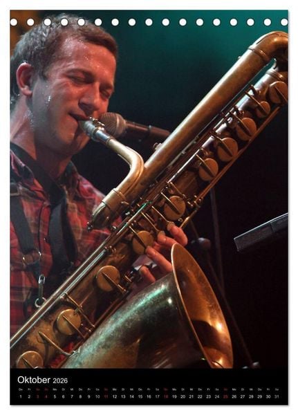 Produktbild: Jazz Momente - Kalender 2026 - (Tischkalender 2026 DIN A5 hoch), CALVENDO Monatskalender