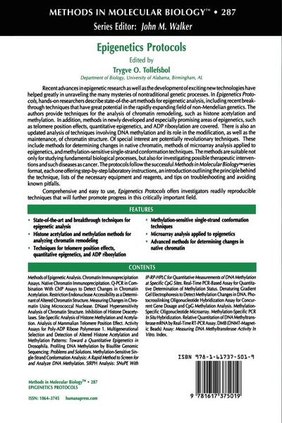 Produktbild: Epigenetics Protocols