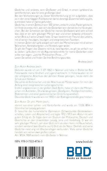 Produktbild: Lyrik und Prosa vom Gro&szlig;vater und Enkel