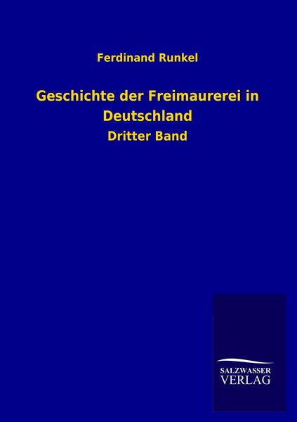 Produktbild: Geschichte der Freimaurerei in Deutschland