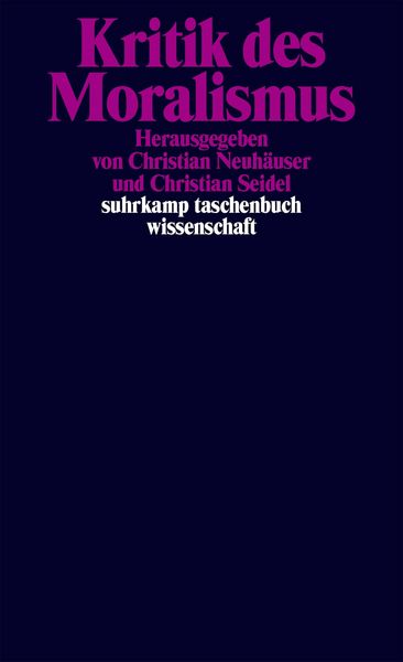 Produktbild: Kritik des Moralismus