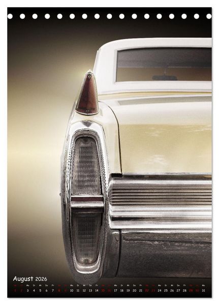 Produktbild: Amerikanische Autos 1950er bis 1980er Favoriten (Tischkalender 2026 DIN A5 hoch), CALVENDO Monatskalender