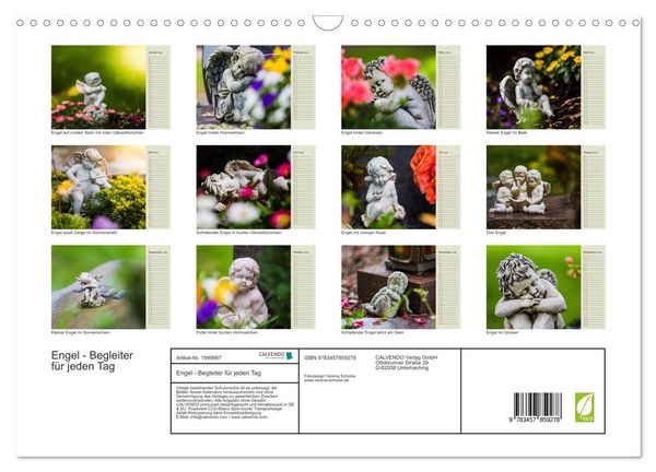 Produktbild: Engel - Begleiter f&uuml;r jeden Tag (Wandkalender 2026 DIN A3 quer), CALVENDO Monatskalender