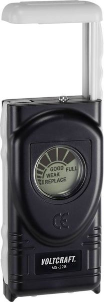 Produktbild: VOLTCRAFT Batterietester MS228 Messbereich (Batterietester) 1,5 V, 1,55 V, 9V Batterie MS228