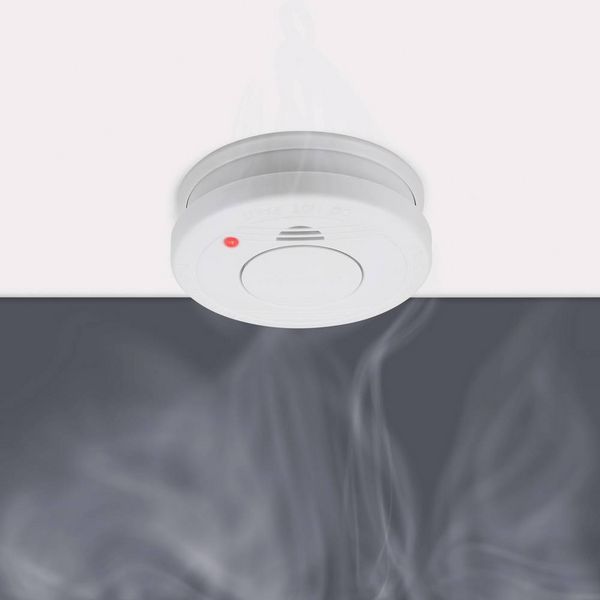 Produktbild: Smartwares RM250 Rauchwarnmelder inkl. 5 Jahres-Batterie batteriebetrieben (&Oslash; x H) 100 mm x 35 mm