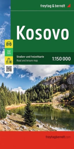 Produktbild: freytag & berndt Stra&szlig;enkarte Kosovo 1:150.000
