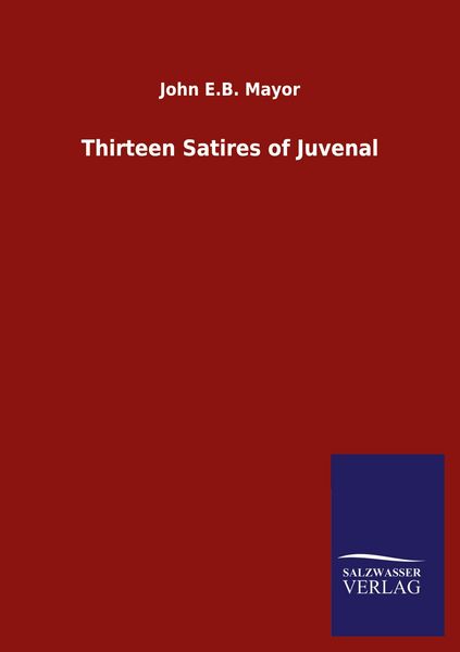 Produktbild: Thirteen Satires of Juvenal