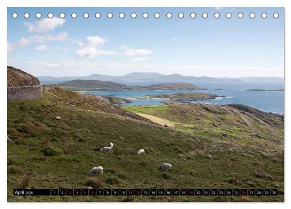 Produktbild: Quer durch Irland - Landschaften pur (Tischkalender 2026 DIN A5 quer), CALVENDO Monatskalender