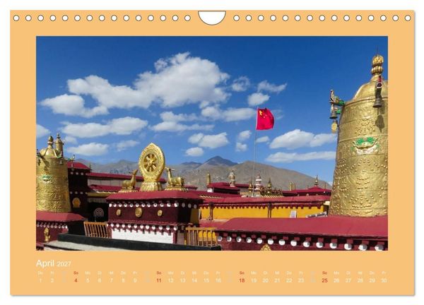 Produktbild: Tibet - Auf dem Dach der Welt (Wandkalender 2027 DIN A4 quer), CALVENDO Monatskalender