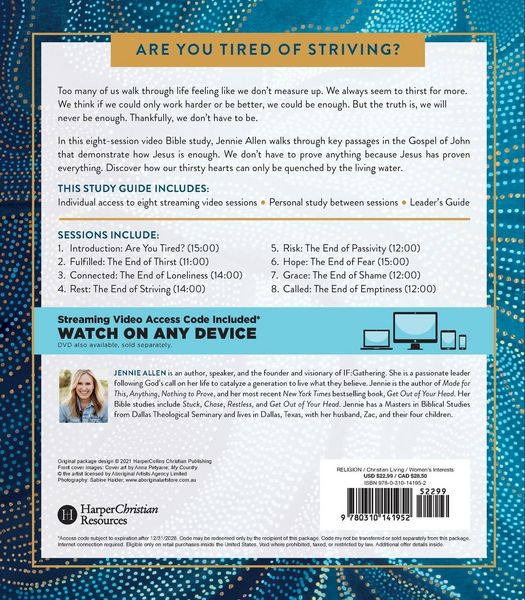 Produktbild: The Nothing to Prove Bible Study Guide Plus Streaming Video