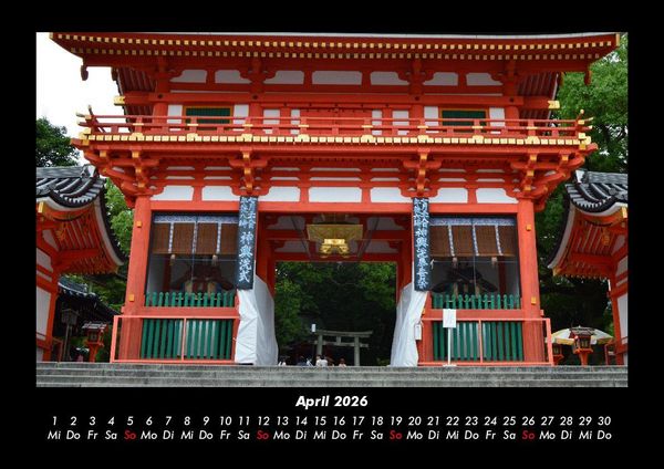 Produktbild: Tempel 2026 Fotokalender DIN A3