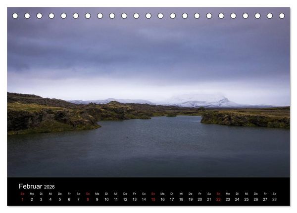 Produktbild: Island (Tischkalender 2026 DIN A5 quer), CALVENDO Monatskalender