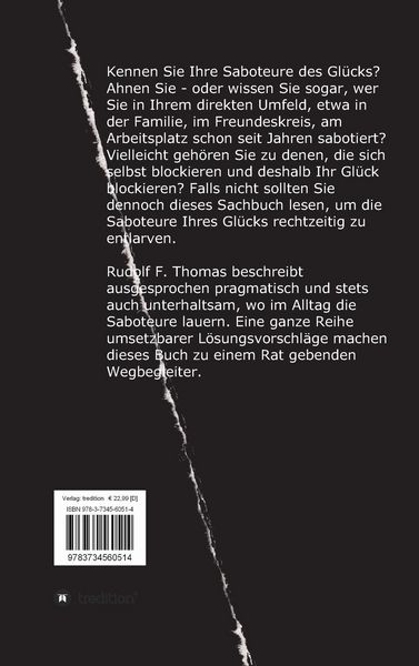 Produktbild: Saboteure des Gl&uuml;cks