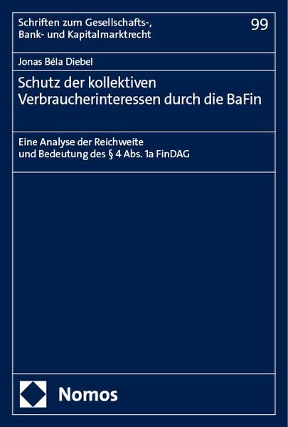 Produktbild: Schutz der kollektiven Verbraucherinteressen durch die BaFin