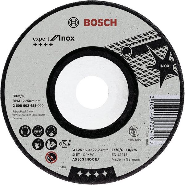 Produktbild: Bosch Accessories 2608600541 Schruppscheibe gekr&ouml;pft 230mm 1 St. Stahl
