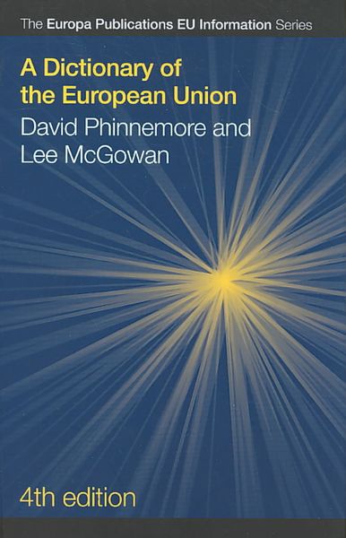 Produktbild: Mcgowan, L: Dictionary of the European Union